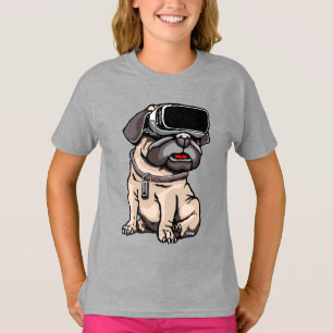 VRのパグ Tシャツ