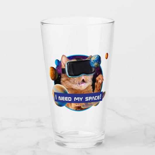 VRキャット宇宙 タンブラーグラス (正面)