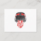 Vrゲーマーヘッドセットビデオゲームスカル – 仮想現実 名刺 (正面)