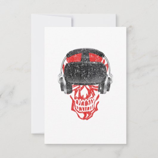 Vrゲーマーヘッドセットビデオゲームスカル – 仮想現実 招待状 (正面)