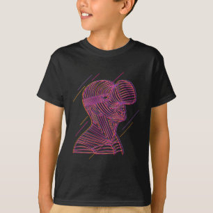 VRゲーマー向けバーチャルリアリティグラフィックラインアート 2 Tシャツ