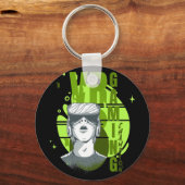 VRゲーミングチャンピオン最高の、仮想リアリティプレーヤー キーホルダー (正面)