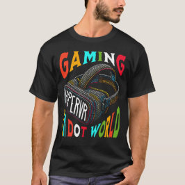 VRゲームドットワールドハイパーバーチャルリアリティ Tシャツ
