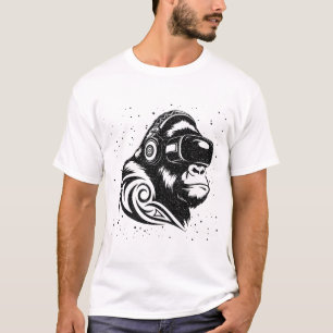 VRゾーン内のAIゴリラ Tシャツ