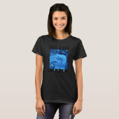 VrプレーヤーVrブルー遊レトロ Tシャツ (正面フル)