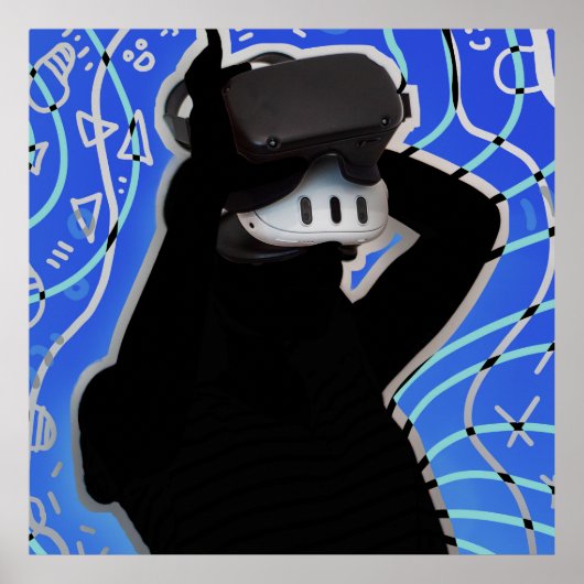 VRヘッドセットゲーム時間ダイナミック背景 ポスター (正面)