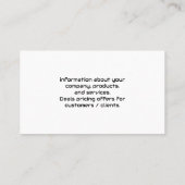 VRヘッドセットテクニカルロゴ |世界地図 名刺 (裏面)