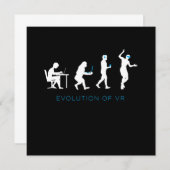 VR仮想現実ゲーマーゲームのギフトの進化 招待状 (正面/裏面)