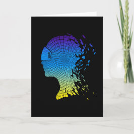 VR仮想現実感ヘッドセットデザイン カード