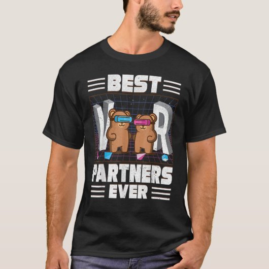 VR最高のパートナーEver Virtual Reality VR Bear Cou Tシャツ (正面)