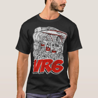 VR6エンジンの動揺してデザイン Tシャツ