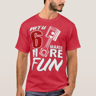 VR6モーターチューニング6シリンダsc用の詳細おもしろいことわざ Tシャツ