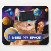 VR Cat In Space マウスパッド (正面)