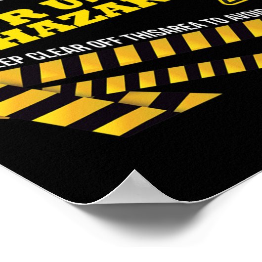 Vr Console Virtual Reality Caution Hazard Pc Nerd  ポスター (角)