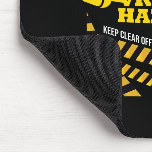 Vr Console Virtual Reality Caution Hazard Pc Nerd  マウスパッド (コーナー)