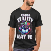 Vr Gamer Vr Player Virtual Reality Vr Game Video G Tシャツ (正面)