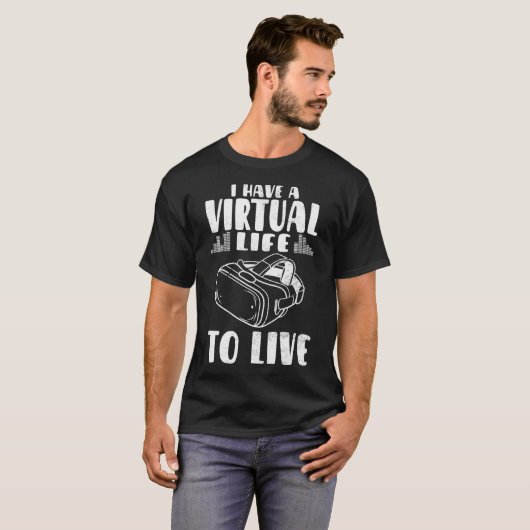 Vr Gamer Vr Player Virtual Reality Vr Game Video G Tシャツ (正面フル)