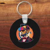 Vr Headset Abraham Lincoln Video Game Virtual Real キーホルダー (正面)