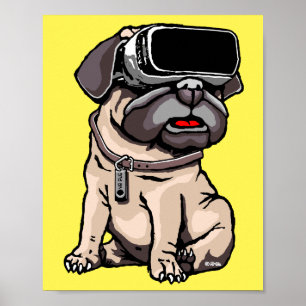 VR Pug ポスター