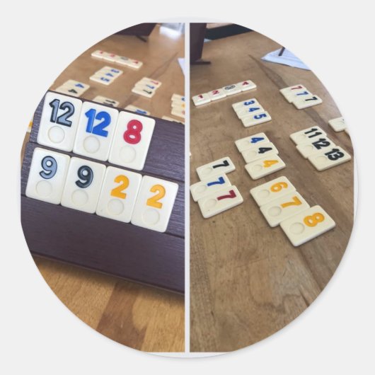 vrai de jeux vrai ラウンドシール (正面)