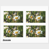 Vrede achter het hek. In bloemen illustratief. 長方形シール (シート)