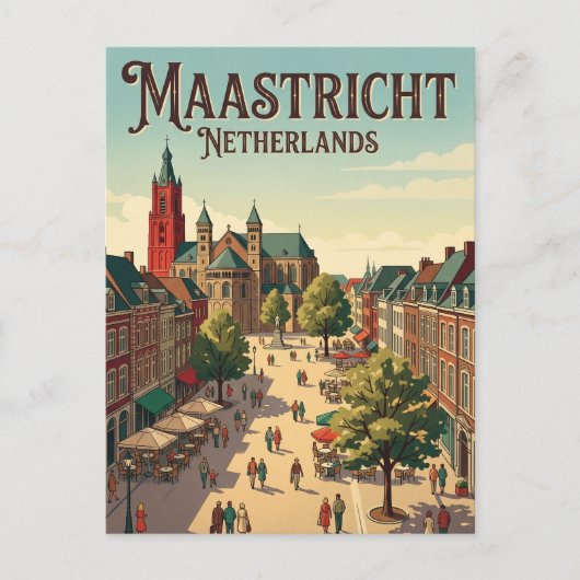 Vrijthof Square, Maastricht Netherlands ポストカード (正面)