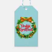 Vrolijk Kerstfeestオランダメリークリスマスギフトラベル ギフトタグ (正面)