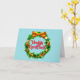 Vrolijk Kerstfeestオランダメリークリスマスグリーティング カード