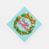 Vrolijk Kerstfeestオランダメリークリスマスランチョン スタンダードランチョンナプキン (角)