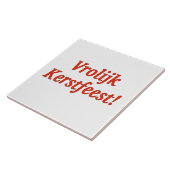 Vrolijk Kerstfeest! オランダrfのメリークリスマス タイル (側面)