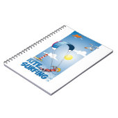 Vrolijke kiteサーフィン。 ノートブック (左側)