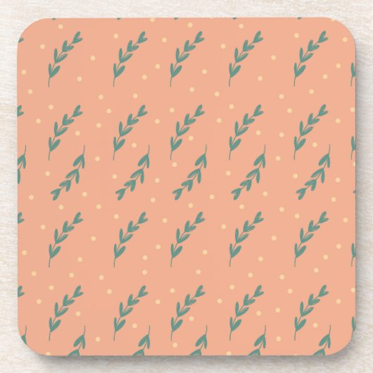 Vrolijke onderzetters met botanische print コースター (正面)