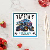 Vroomモンスタートラックブーム | 誕生日パーティー スタンダードカクテルナプキン (インサイチュ)