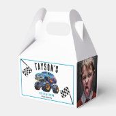 Vroomモンスタートラックブーム | 誕生日パーティー フェイバーボックス (裏面サイド)