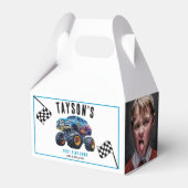 Vroomモンスタートラックブーム | 誕生日パーティー フェイバーボックス (正面サイド)