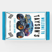 Vroomモンスタートラックブーム | 誕生日パーティー 横断幕 (横)