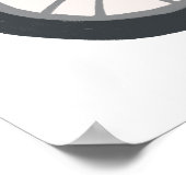 Vroom Vroomイエローモータースクーターアート ポスター (角)