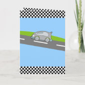 Vroom Vroomレーシングカーロードネームハッピーバースデー カード (裏面)