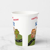 Vroom Vroomレーシングカーロードハウスボーイ誕生日 紙コップ (右)