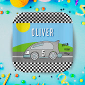 Vroom Vroomレーシングカーロードボーイ誕生日 ペーパープレート