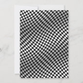 Vroom Vroomレースカーバースデーパーティーの招待 招待状 (裏面)