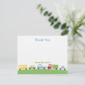 Vroom Vroom Cars Thank You Notes（Vroom Vroom Cars感 サンキューカード (スタンド正面)