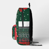 VROOMAS -メリークリスマスの醜いセーター プリントバックパック (右)