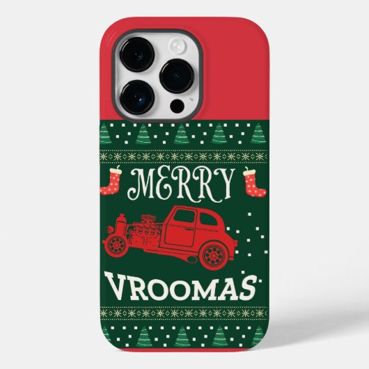 VROOMAS -メリークリスマスの醜いセーター Case-Mate iPhoneケース (裏面)