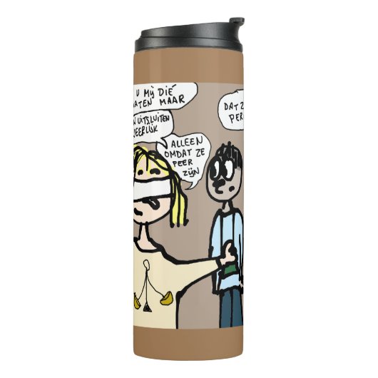 Vrouwe Justitia inkopen en aanbesteden タンブラー (回転左)