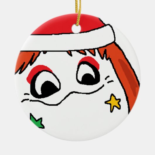 vry niekoのwureeのcrimmus セラミックオーナメント (正面)