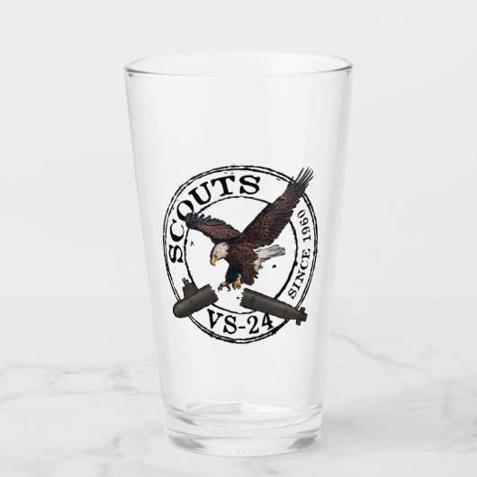VS-24スカウト タンブラーグラス (正面)