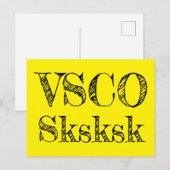 VSCOスカスク ポストカード (正面/裏面)