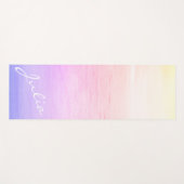 VSCO美パーソナライズされた的紫色の日の出 ヨガマット (正面(横))