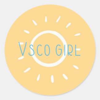 vsco girl ラウンドシール